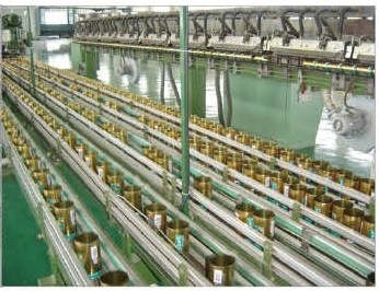 Roller chain conveyor